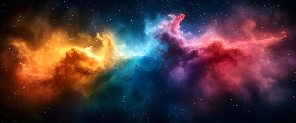 Obraz premium Colorful Nebulae In Deep Space