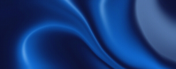 Elegant dark blue flowing background with grainy texture. Perfect for banners, posters, headlines and covers