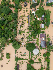 Mekong River flood buddha park Vientiane, Laos in 2024