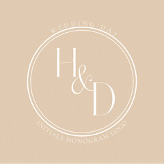 HD Monogram logo, Minimalist Typographic Line Monogram Logo, HD Wedding monogram logo, HD Typography Initial Letter Brand Logo	