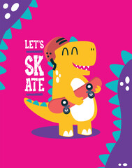A brightly hued dinosaur that kids will find irresistible