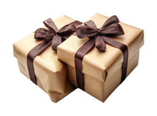 Gift wrapping fun holiday celebration presents isolated on transparent background, png