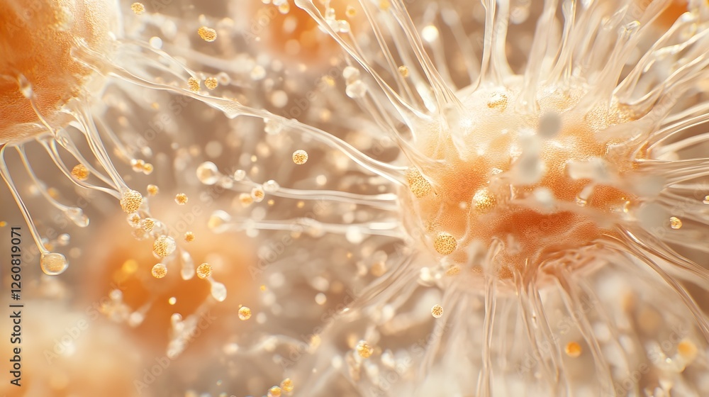 Poster closeup view of a soft fluffy dandelion flower with delicate petals glowing in the bright sunlight t