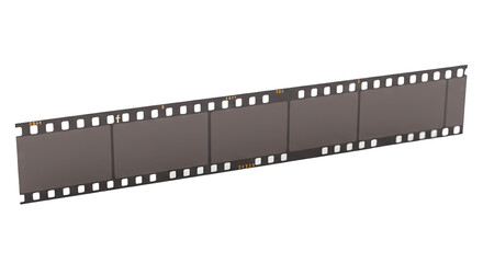 Angled Vintage Blank Film Strip Frame PNG