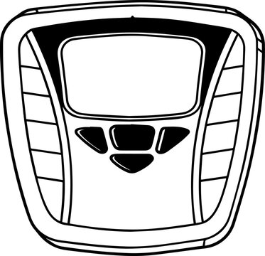 black and white bathroom scale clip art preview