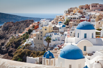 beautiful Santorini island in Greeece