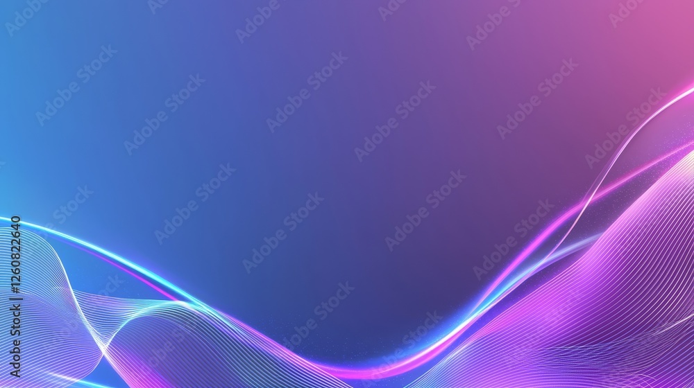 Aufkleber dynamic abstract background, flowing lines and waves in a modern design