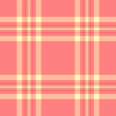 Delightful pastel pink and cream plaid pattern.  Perfect for textile design, wallpaper, packaging, or website backgrounds.  This soft, repetitive texture evokes feelings of warmth and comfort.
