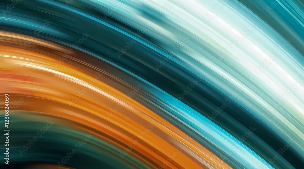 Aufkleber colorful abstract swirl of blue and orange shades creating a vivid dynamic pattern. generative ai