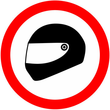 Wear helmet sign png
