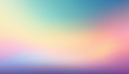 Obraz premium Dreamy Pastel Gradient: A soft and ethereal gradient transitions from cool blues and greens to warm pinks and yellows, creating a calming and whimsical atmosphere. 
