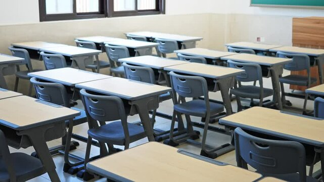 Modern classroom in a Chinese midle school
