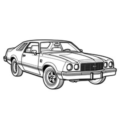 retro car vector