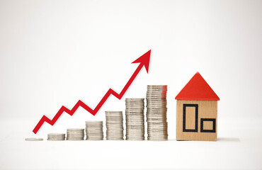 Investment in construction, home purchase, real estate market, home rental, loan or mortgage with a...
