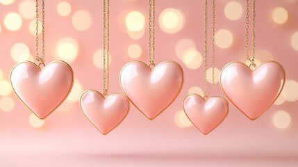 valentine background with hearts