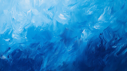 Obraz premium Deep blue abstract artwork showcasing various shades and textures of blue hues and strokes