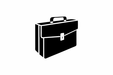creative Briefcase icon and logo vector silhouette