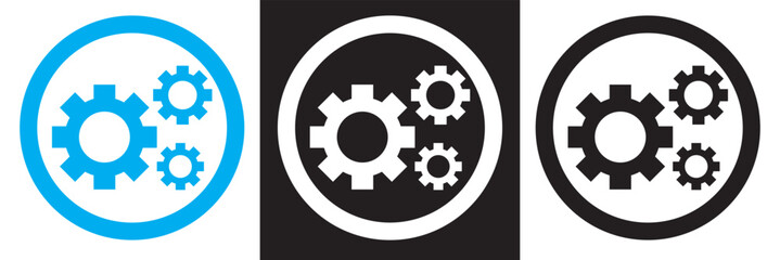 Business process icon .Signed icons collection.  isolated on white and black background. vector illustration. EPS 10