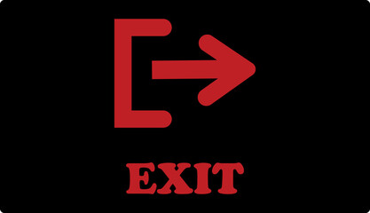 Exit icon set. Out sign black flat and line vector isolated on transparent background. Red and green sign with arrow symbol. logout register password vip entrance