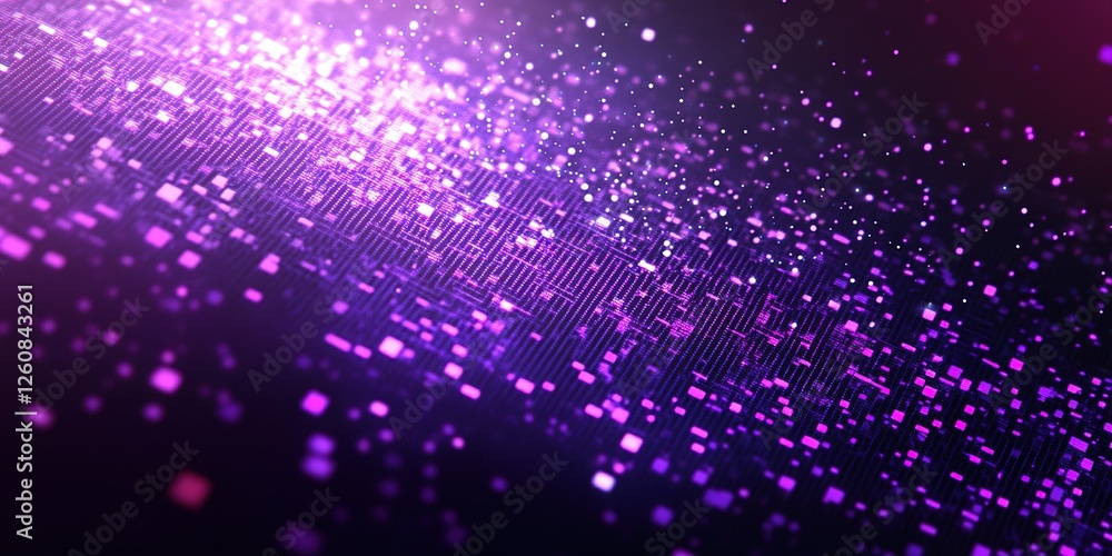 Aufkleber abstract colorful background of shimmering dots and bright lights creating a vibrant digital atmosph