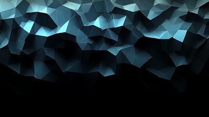 Obraz premium Abstract Dark Blue Polygonal Geometric Background