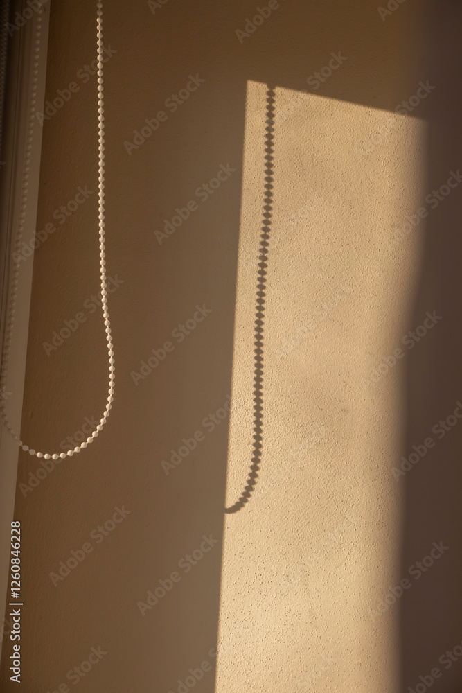Aufkleber soft shadows and light patterns create a serene atmosphere in a minimalist interior. ideal for spa, 