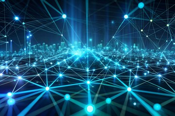 Ai powered data-security background Shielding Data Abstract Digital Background Futuristic of a digital lock encryption and data protection concept