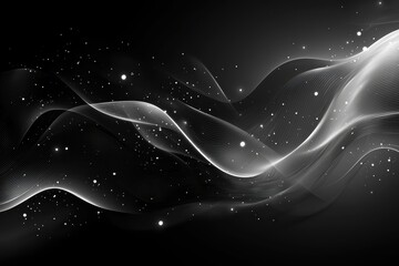 Monochrome black and white background presentation abstract design digital art high fidelity creative concept
