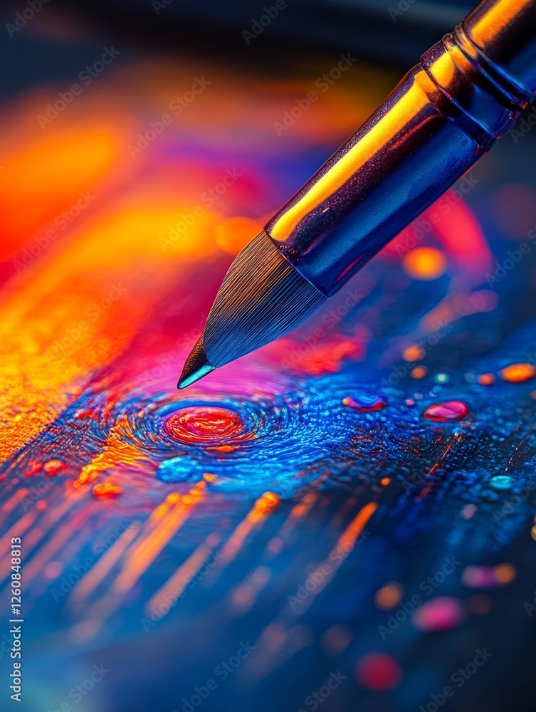 Fototapete artistic flair: a vibrant tapestry unfolds with every brushstroke, infusing abstract dimensions and 