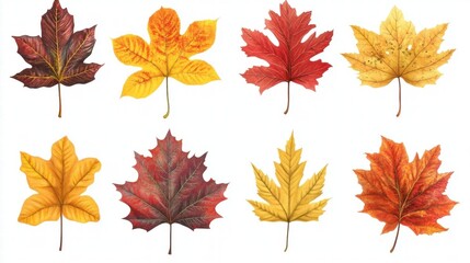 Autumn Leaves: A Collection of Colorful Foliage
