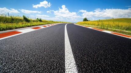 Fototapeta premium Country Road Leading to Horizon