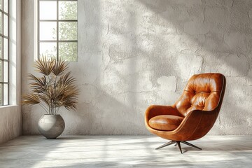 Industrial loft design cozy interior modern living space urban environment bright perspective aesthetic inspiration