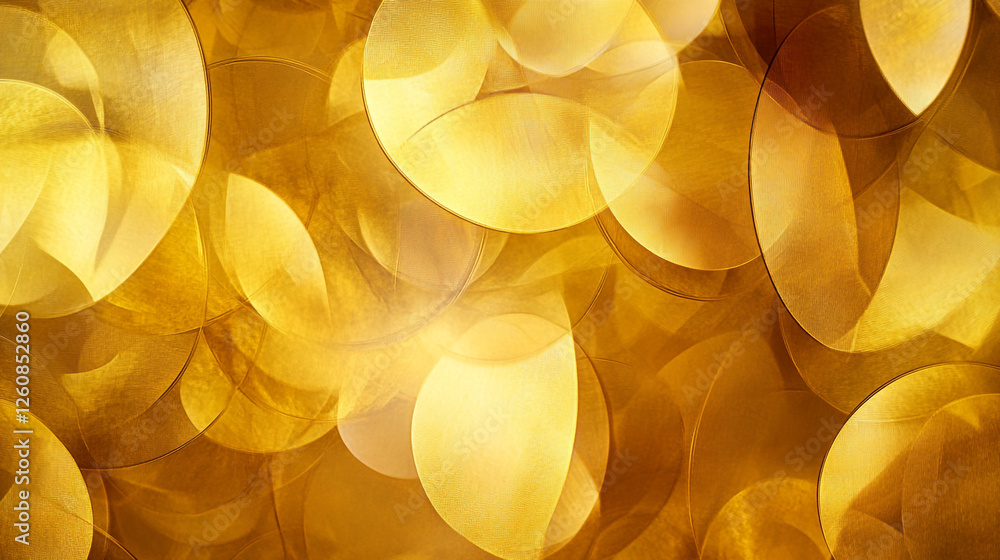 Poster golden abstract pattern shimmering in soft light creates a warm atmosphere