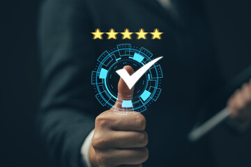 The after-service rating concept to assess the satisfaction of those receiving services..
