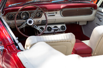 classic car interior
