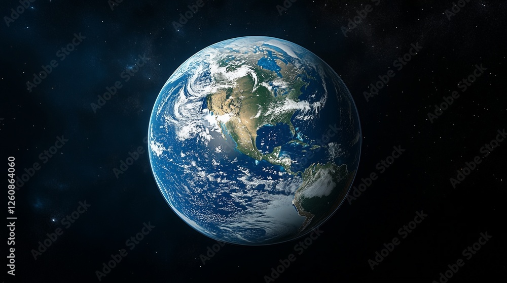 Poster the earth is seen in space. planets and the earth grid. space coverage of the internet technology. t