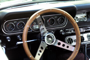 vintage car interior