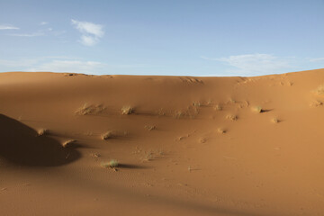 Sand hills, dunes of the Sahara, Morocco