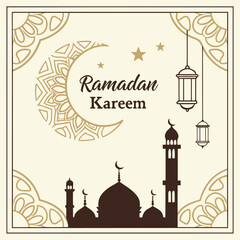 Ramadan Iftar party , Iftar party Invitation, Iftar invitation template in paper style, Ramadan Iftar party design banner, Ramadan Iftar party design flyer