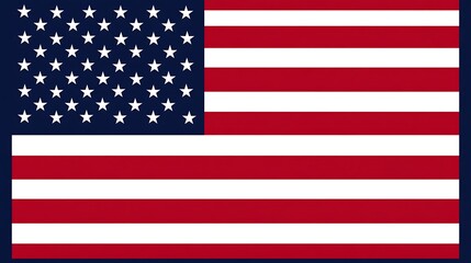Photo of an American flag on a navy blue background
