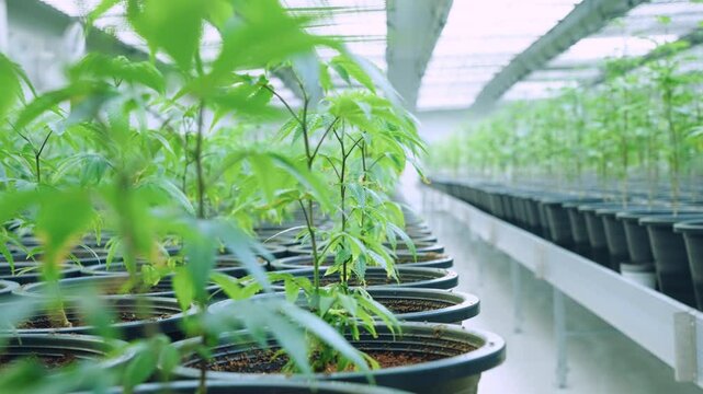 Indoor weed farming, Cannabis plant in curative cannabis weed farm for medical cannabis product, high quality medicinal cannabis production for health care and medicine uses, marijuana industrial 