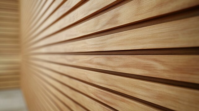 Horizontal Light Brown Wooden Wall Paneling