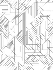 Fototapeta premium Sleek Geometric Grid with Stylish Composition