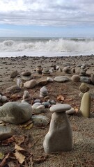 stones on the beach