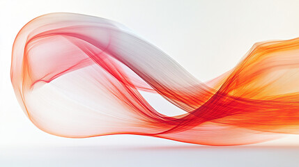 Naklejka premium Colorful abstract wave pattern conveying movement and elegance in a minimalist design
