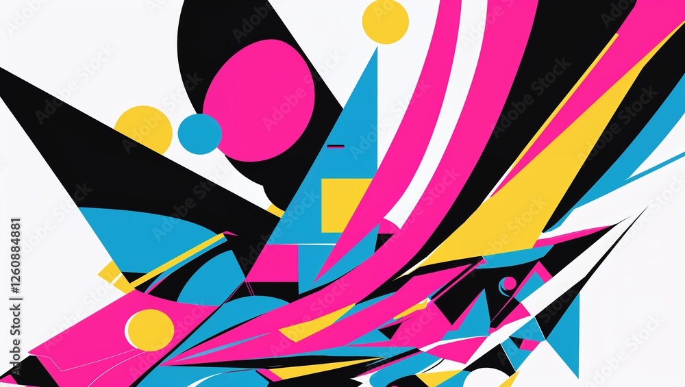 Poster abstract colorful background with circles