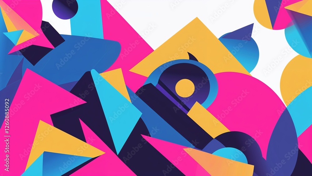 Poster abstract background with arrows