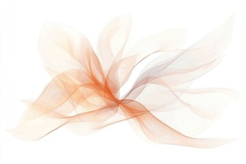 Creative Burst of Fiery Orange and Red Flames Forms Abstract Design Against White Background