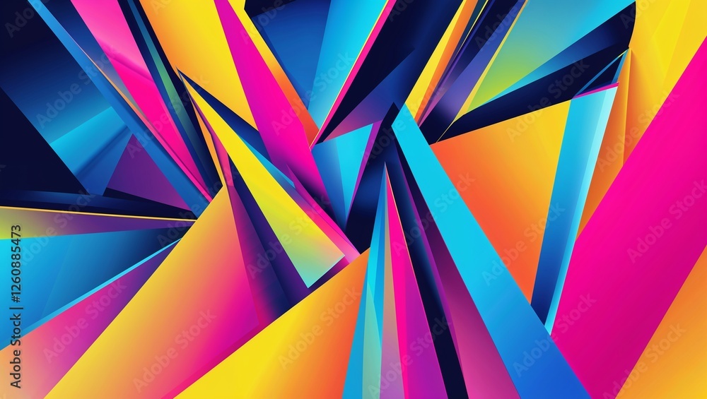 Poster abstract colorful background with lines