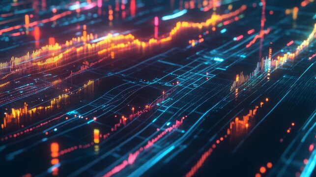 Analyzing Economic Growth Charts for Informed Business Finance Decisions. Financial Decision-Making, Stock Market Report, Investment Strategy, Data Collection, Forecasting, and Market Trends.